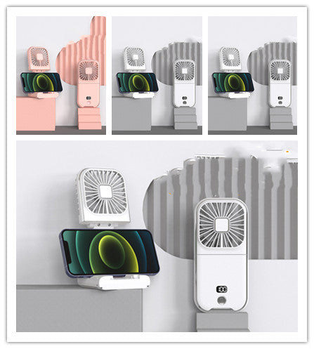 Folding Portable Digital Display Handheld Small Fan.